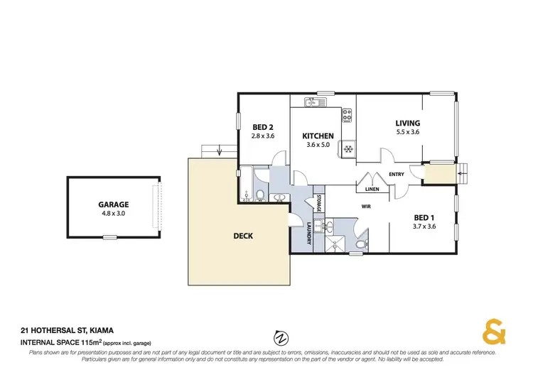 Floorplan of Homely house listing, 21 Hothersal Street, Kiama NSW 2533