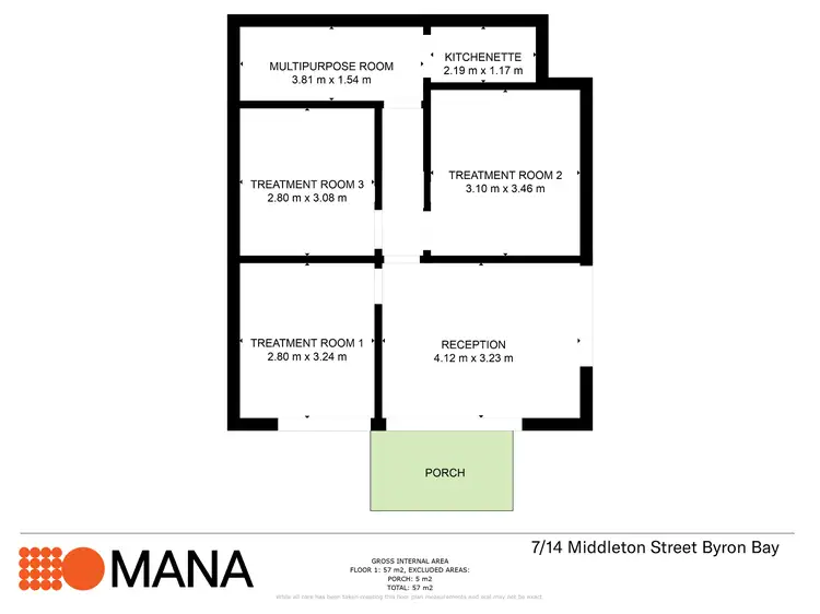 Floorplan of Homely house listing, 7/14 Middleton St, Byron Bay NSW 2481