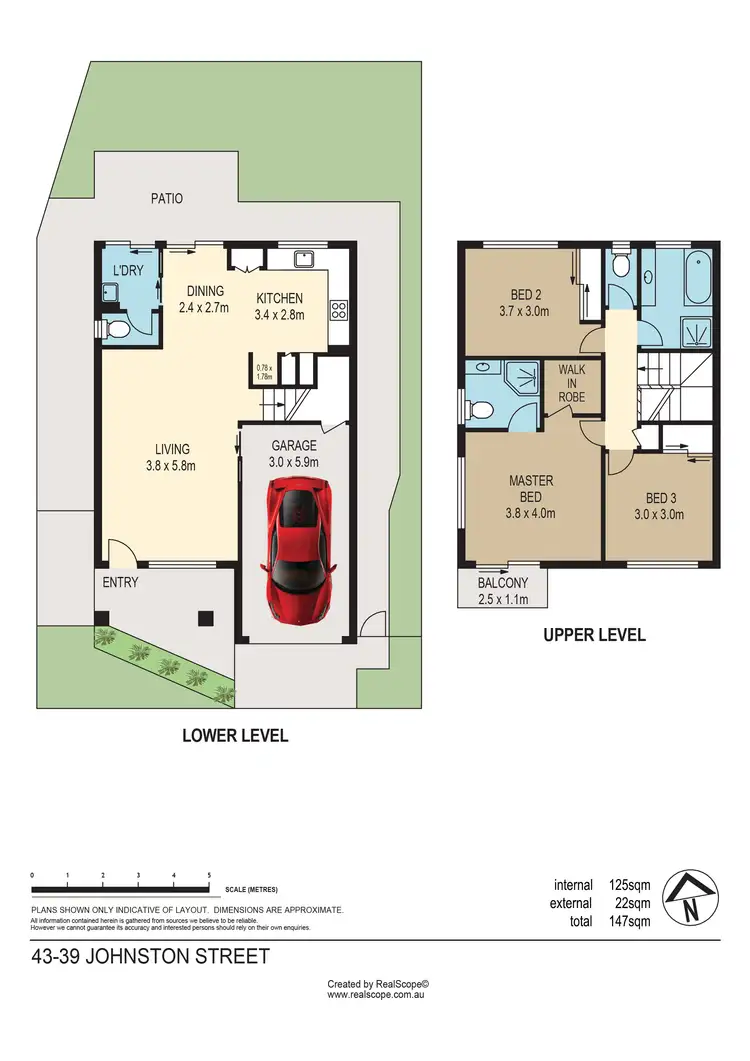 Floorplan of Homely townhouse listing, 43/39 Johnston Street, Carina QLD 4152