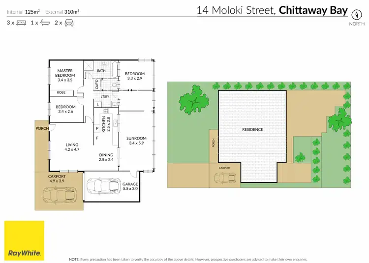 Floorplan of Homely house listing, 14 Moloki Avenue, Chittaway Bay NSW 2261