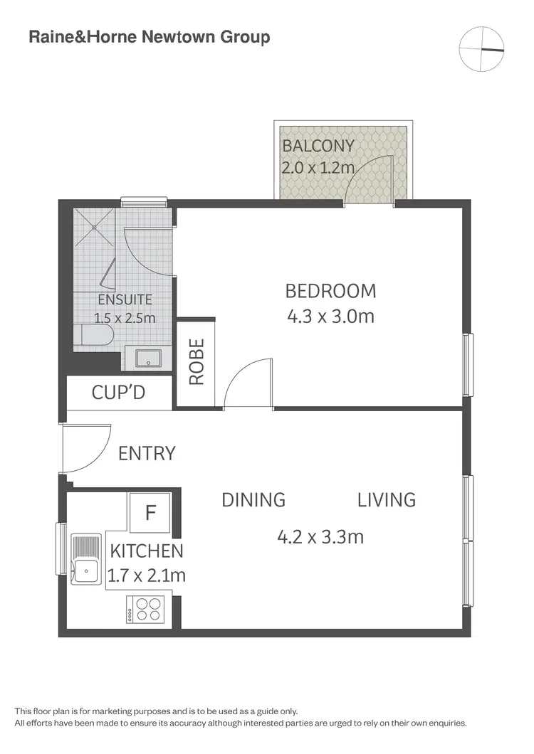 Floorplan of Homely apartment listing, 45/9-17 Newton Street, Alexandria NSW 2015