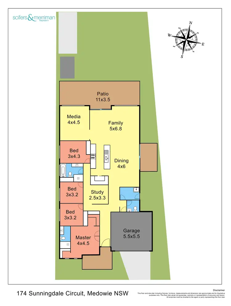 Floorplan of Homely house listing, 174 Sunningdale Circuit, Medowie NSW 2318