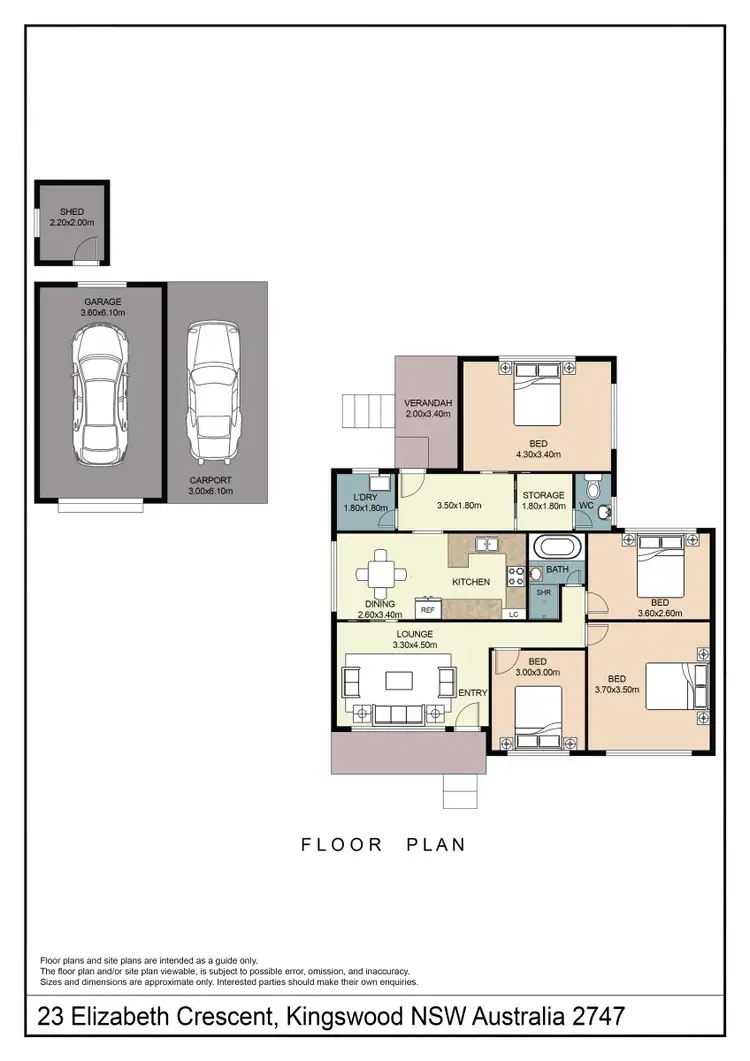 Floorplan of Homely house listing, 23 Elizabeth Crescent, Kingswood NSW 2747