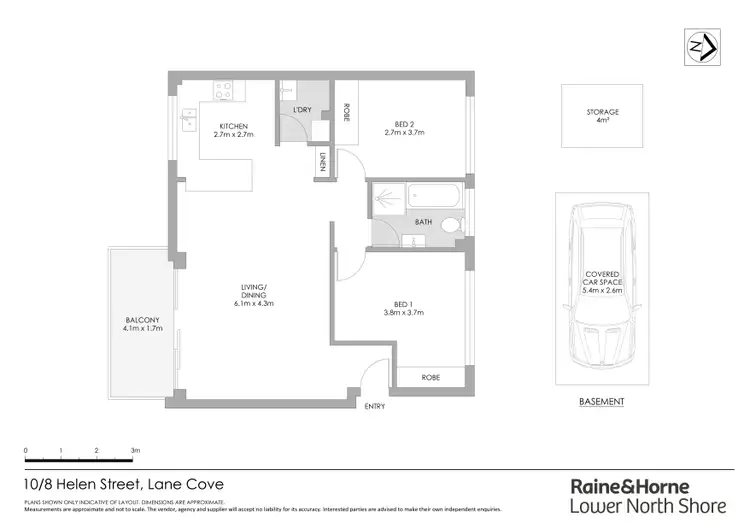 Floorplan of Homely apartment listing, 10/8 Helen Street, Lane Cove NSW 2066