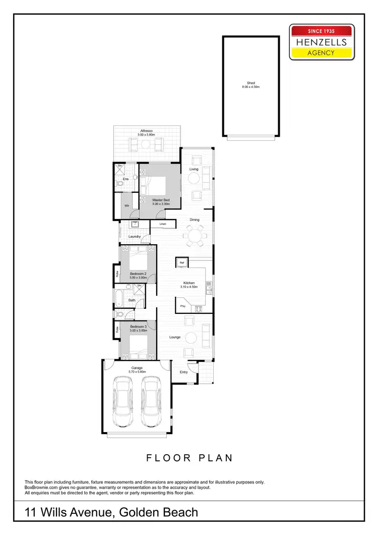 Floorplan of Homely house listing, 11 Wills Avenue, Golden Beach QLD 4551