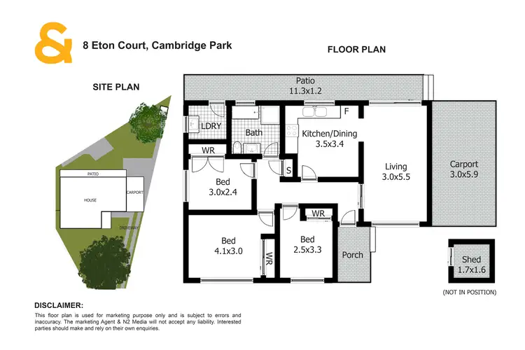 Floorplan of Homely house listing, 8 Eton Court, Cambridge Park NSW 2747