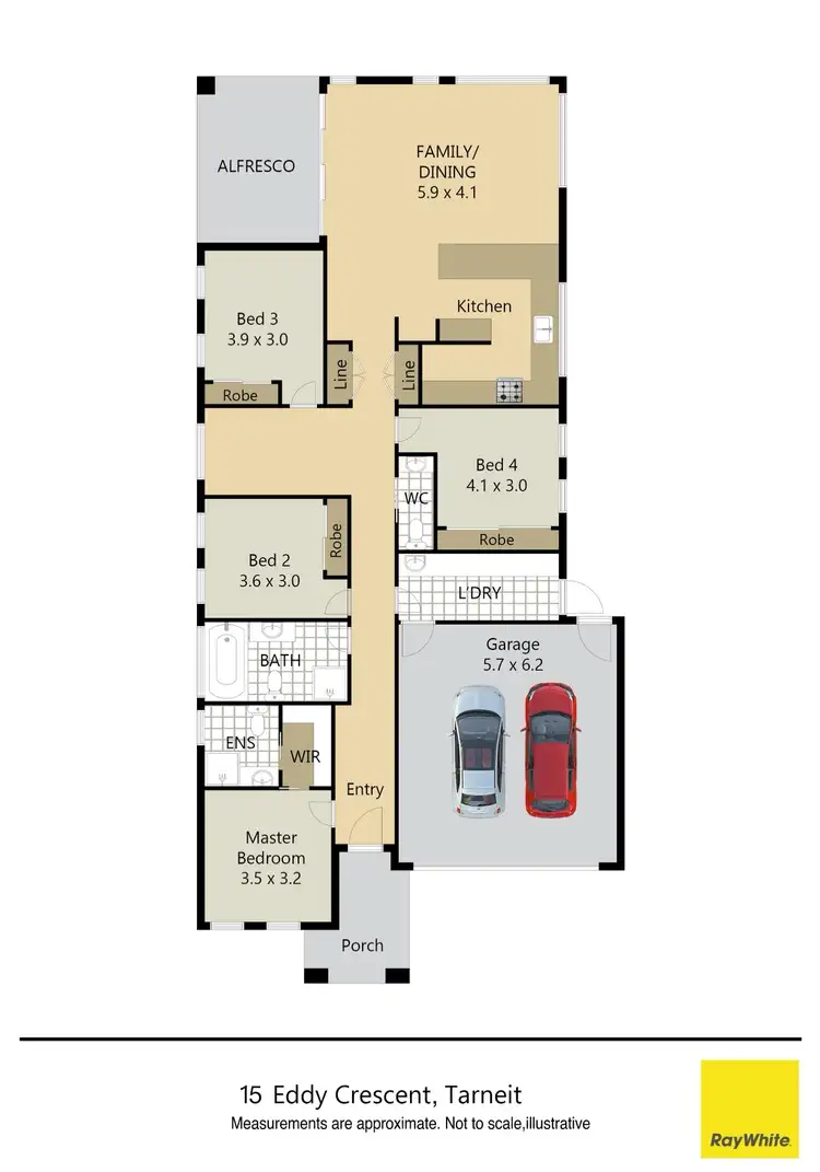 Floorplan of Homely house listing, 15 Eddy Crescent, Tarneit VIC 3029