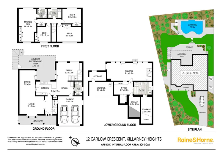 Floorplan of Homely house listing, 12 Carlow Crescent, Killarney Heights NSW 2087