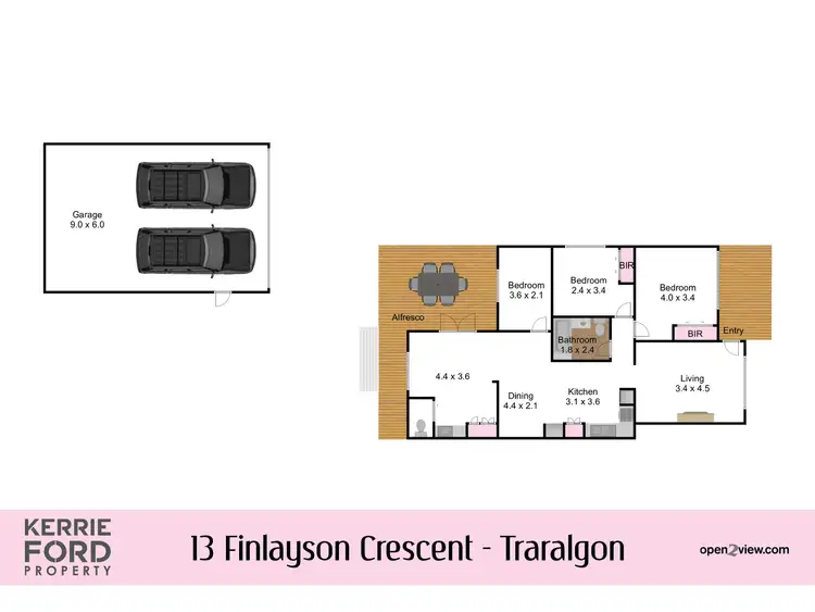 Floorplan of Homely house listing, 13 Finlayson Crescent, Traralgon VIC 3844