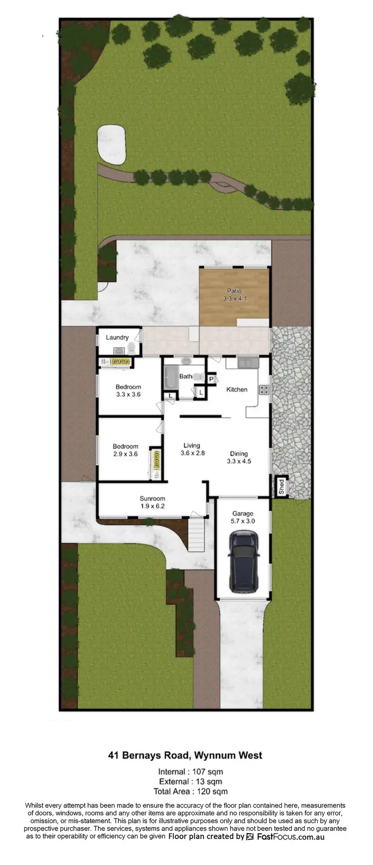 Floorplan of Homely house listing, 41 Bernays Road, Wynnum West QLD 4178