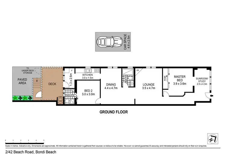 Floorplan of Homely apartment listing, 2/42 Beach Road, Bondi Beach NSW 2026
