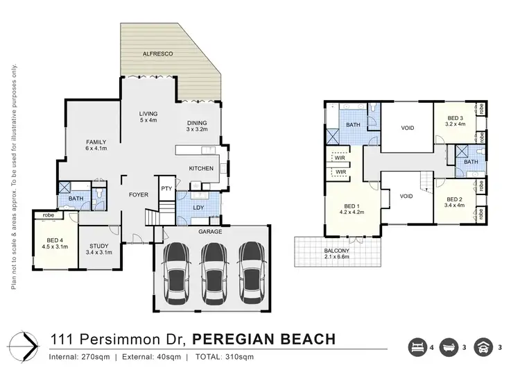 Floorplan of Homely house listing, 111 Persimmon Drive, Peregian Beach QLD 4573