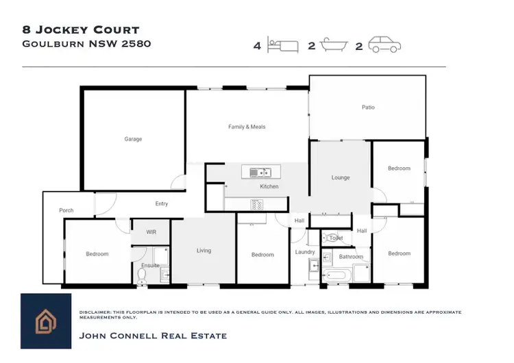 Floorplan of Homely house listing, 8 Jockey Court, Goulburn NSW 2580