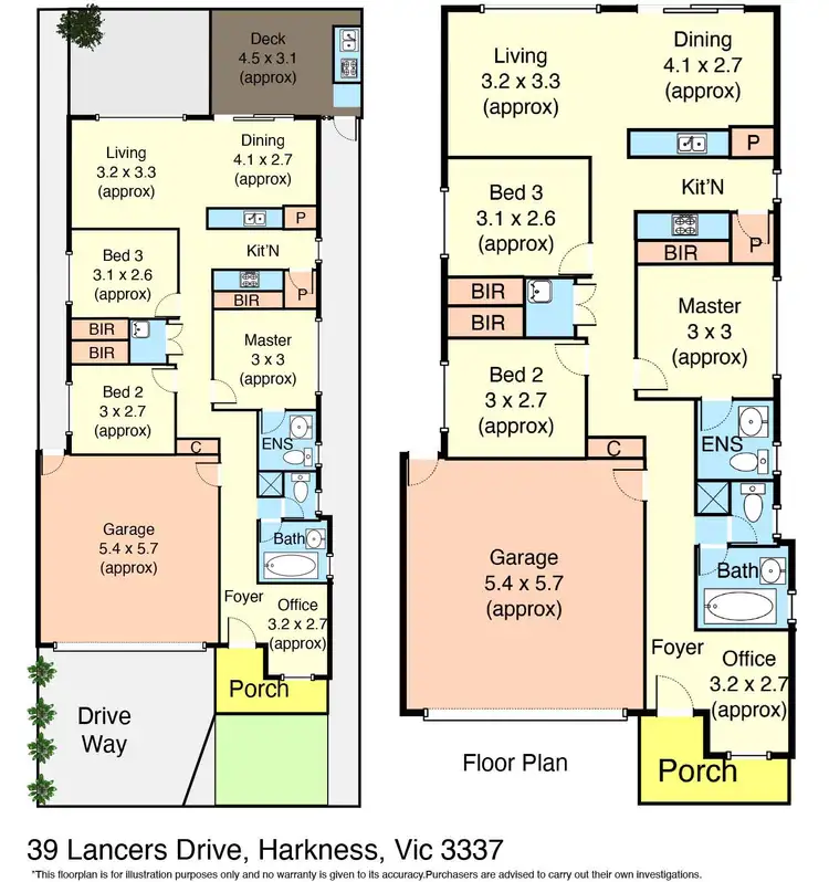 Floorplan of Homely house listing, 39 Lancers Drive, Harkness VIC 3337