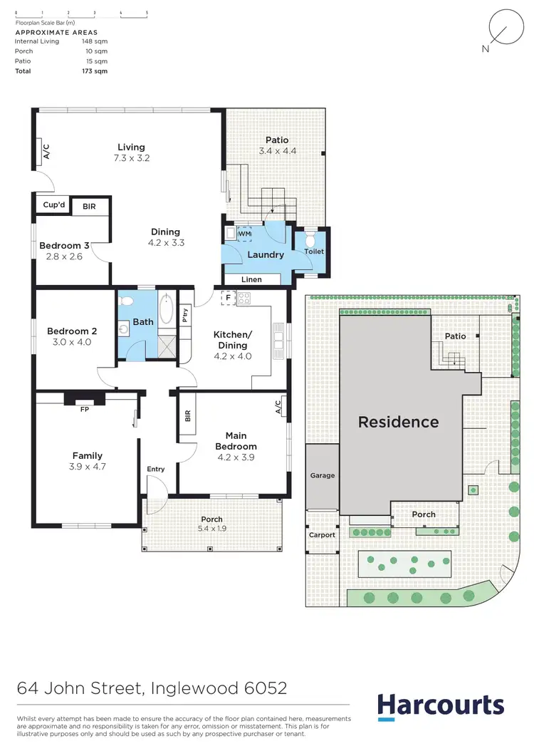 Floorplan of Homely house listing, 64 John Street, Inglewood WA 6052