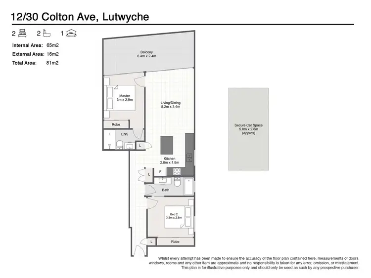 Floorplan of Homely unit listing, 12/30 Colton Avenue, Lutwyche QLD 4030