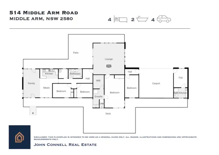 Floorplan of Homely rural property listing, 514 Middle Arm Rd, Goulburn NSW 2580