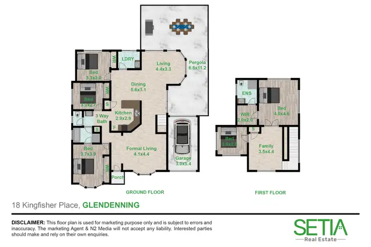 Floorplan of Homely house listing, 18 Kingfisher Place, Glendenning NSW 2761