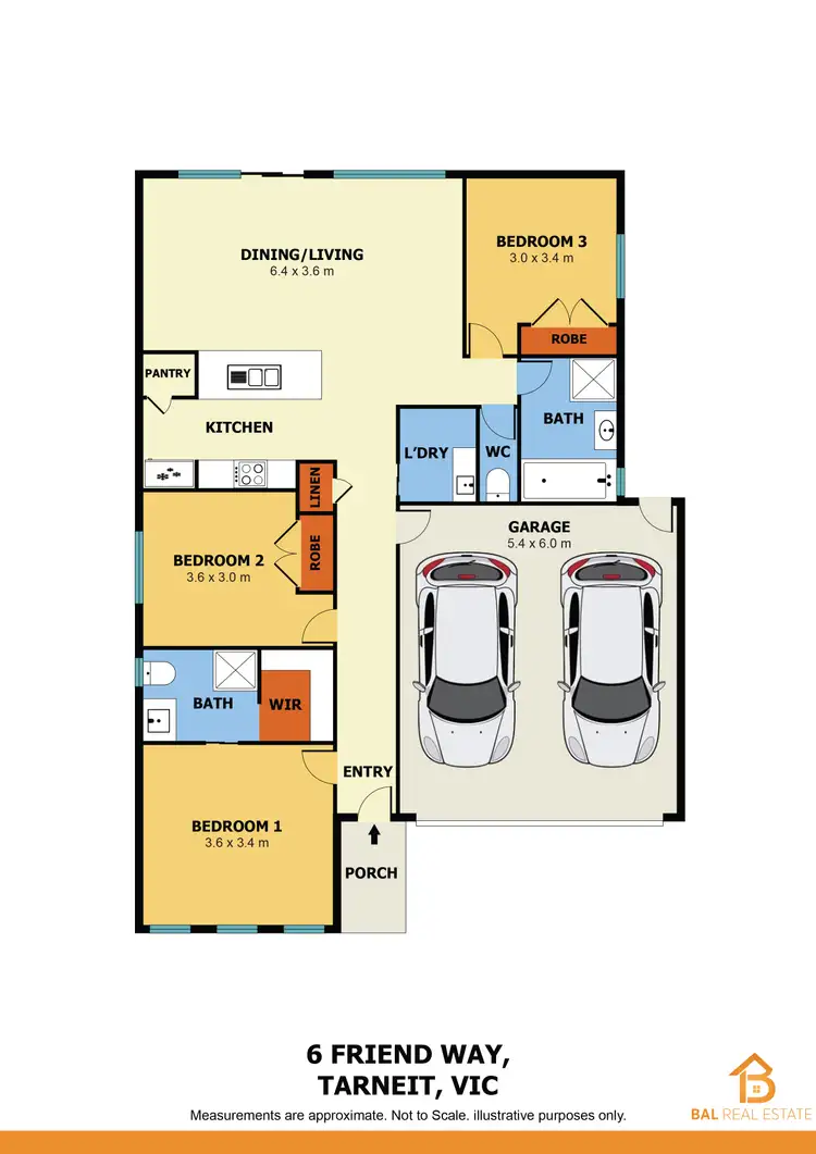 Floorplan of Homely house listing, 6 Friend Way, Tarneit VIC 3029