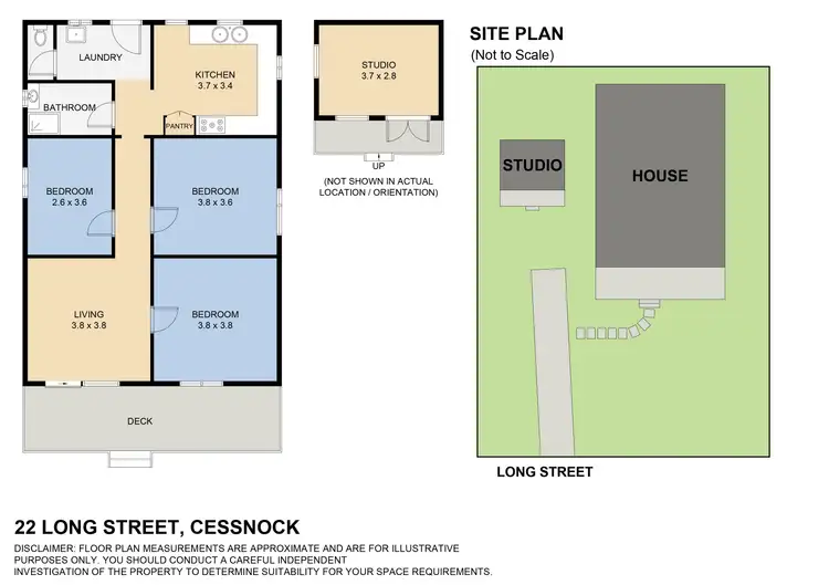 Floorplan of Homely house listing, 22 Long Street, Cessnock NSW 2325