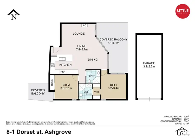 Floorplan of Homely unit listing, 8/185 Waterworks Road, Ashgrove QLD 4060