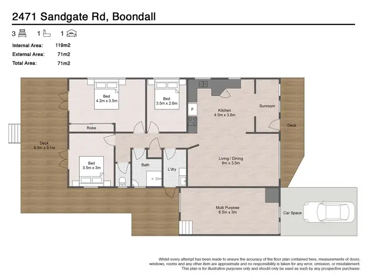 Floorplan of Homely house listing, 2471 Sandgate Road, Boondall QLD 4034