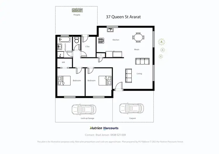 Floorplan of Homely house listing, 37 Queen Street, Ararat VIC 3377