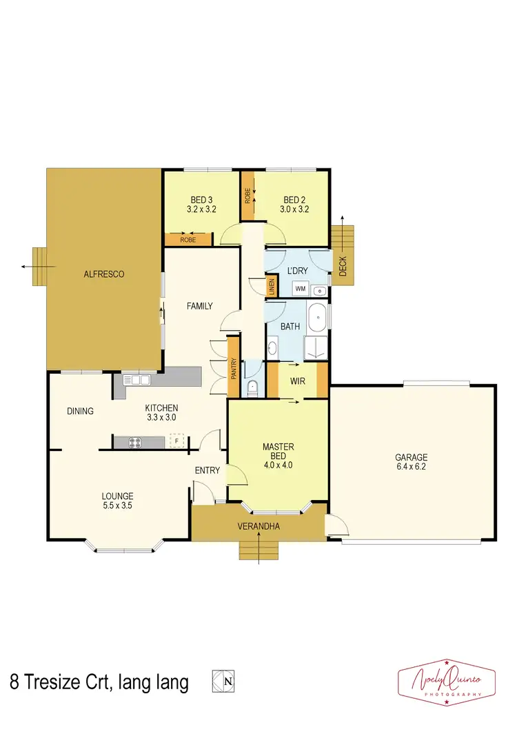 Floorplan of Homely house listing, 8 Tresize Court, Lang Lang VIC 3984