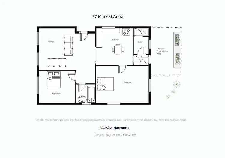Floorplan of Homely house listing, 37 Marx Crescent, Ararat VIC 3377