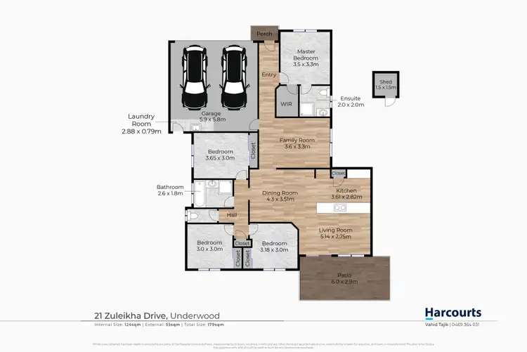 Floorplan of Homely house listing, 21 Zuleikha Drive, Underwood QLD 4119