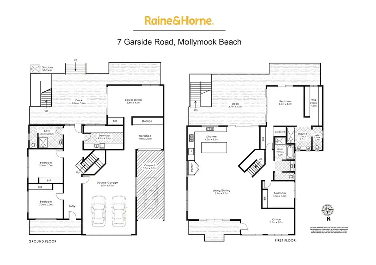 Floorplan of Homely house listing, 7 Garside Road, Mollymook Beach NSW 2539