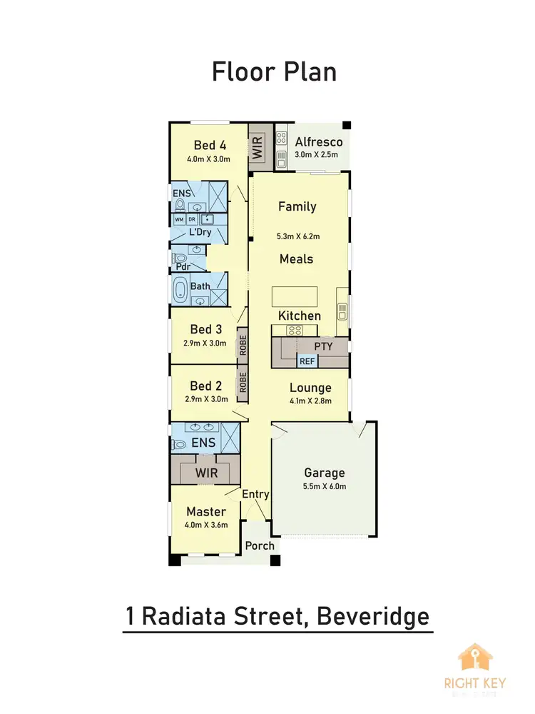 Floorplan of Homely house listing, 1 Radiata Street, Beveridge VIC 3753