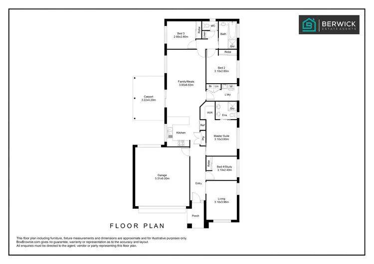 Floorplan of Homely house listing, 17 Cherrington Avenue, Officer VIC 3809
