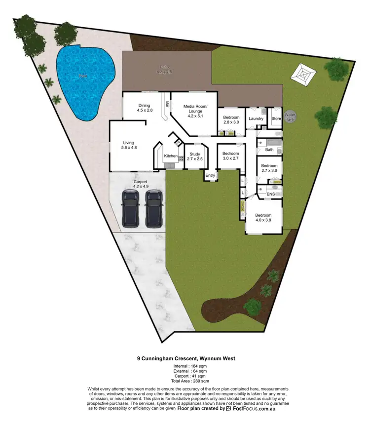 Floorplan of Homely house listing, 9 Cunningham Court, Wynnum West QLD 4178