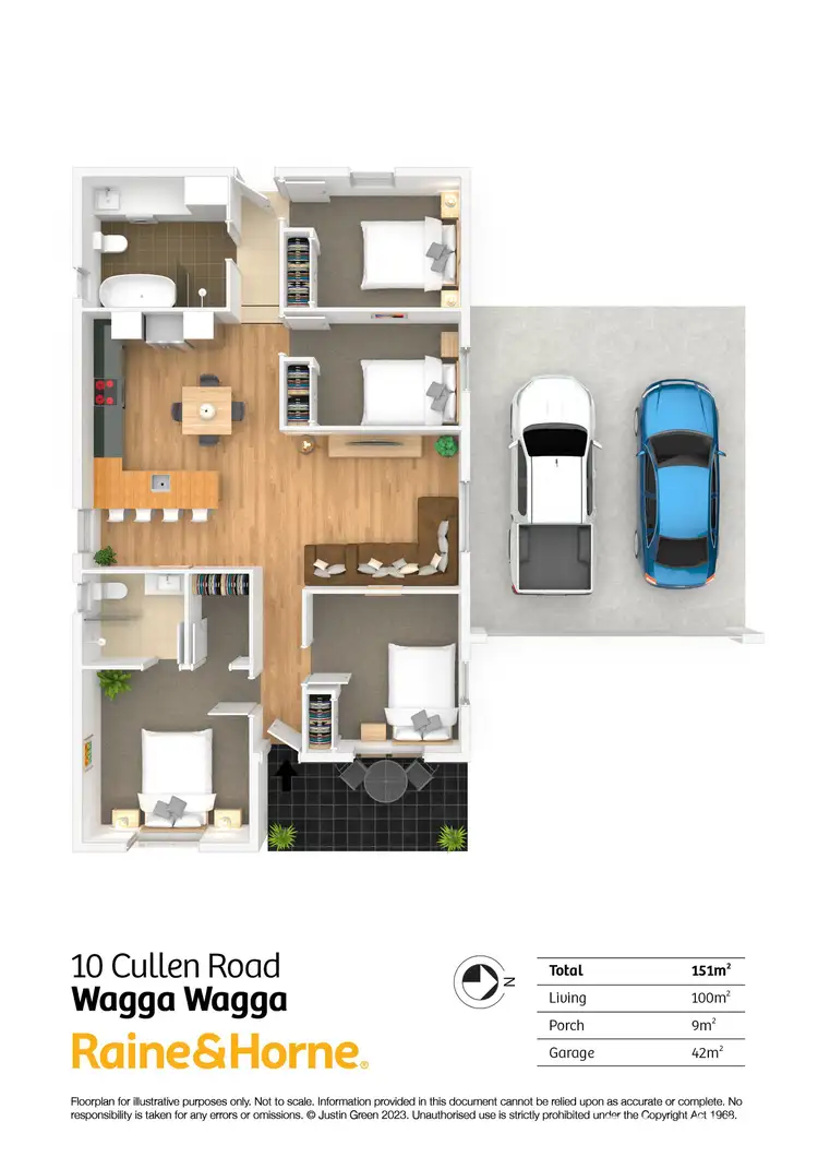 Floorplan of Homely house listing, 10 Cullen Road, Wagga Wagga NSW 2650
