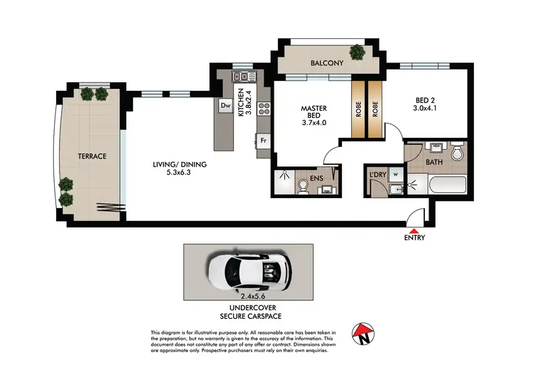 Floorplan of Homely apartment listing, 9/30-34 Penkivil Street, Bondi NSW 2026