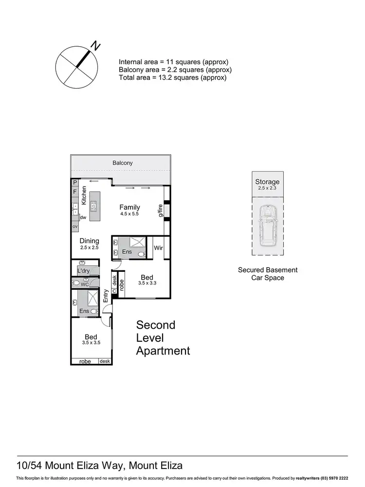 Floorplan of Homely apartment listing, 10/54 Mount Eliza Way, Mount Eliza VIC 3930
