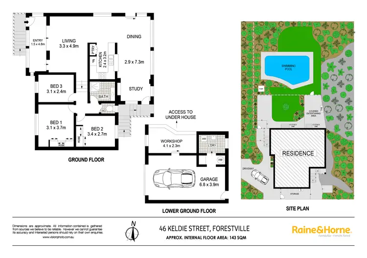 Floorplan of Homely house listing, 46 Keldie Street, Forestville NSW 2087