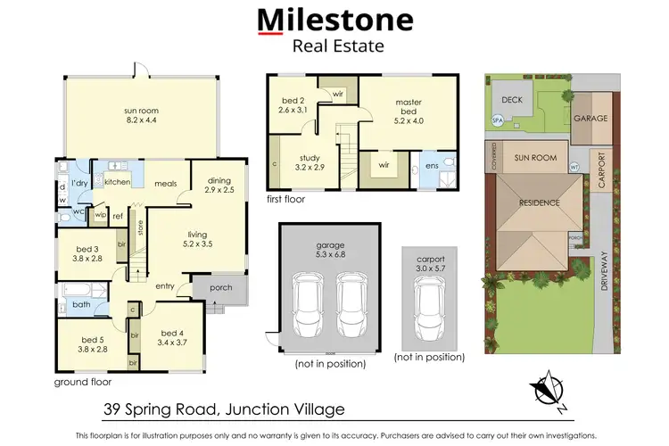 Floorplan of Homely house listing, 39 Spring Road, Junction Village VIC 3977