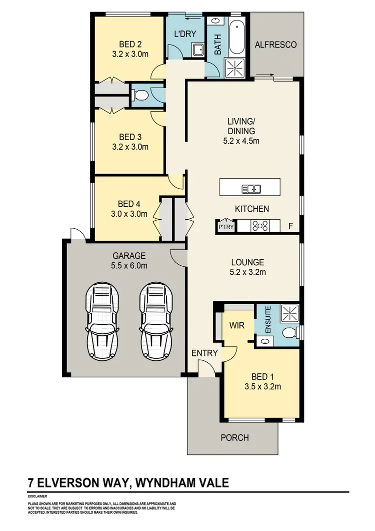 Floorplan of Homely house listing, 7 Elverson Way, Wyndham Vale VIC 3024