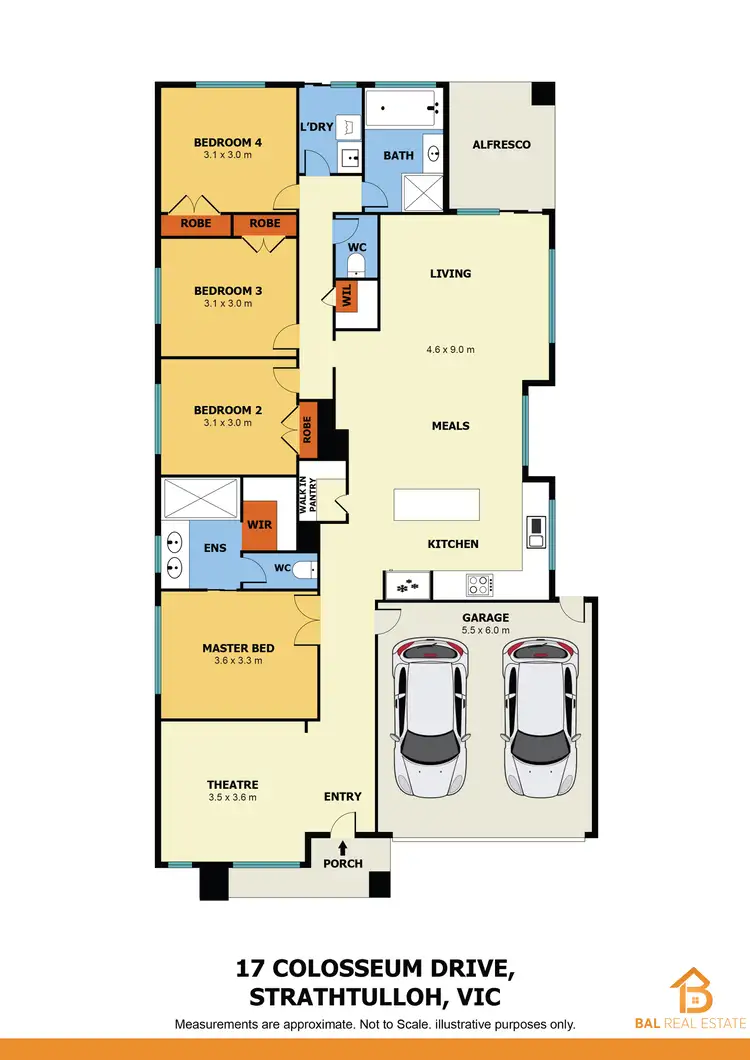 Floorplan of Homely house listing, 17 Colosseum Drive, Strathtulloh VIC 3338