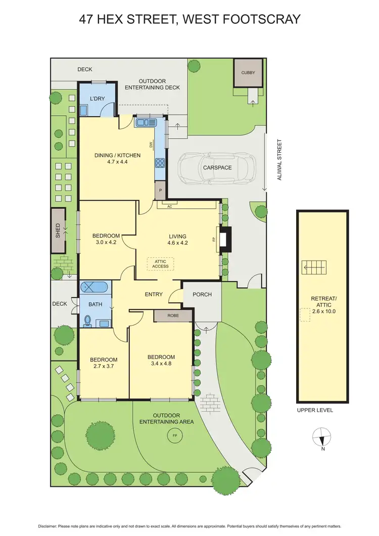 Floorplan of Homely house listing, 47 Hex Street, West Footscray VIC 3012