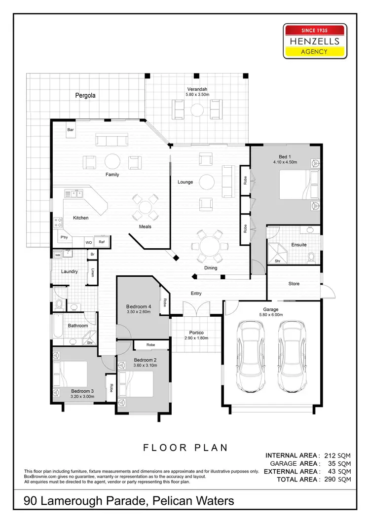 Floorplan of Homely house listing, 90 Lamerough Parade, Pelican Waters QLD 4551