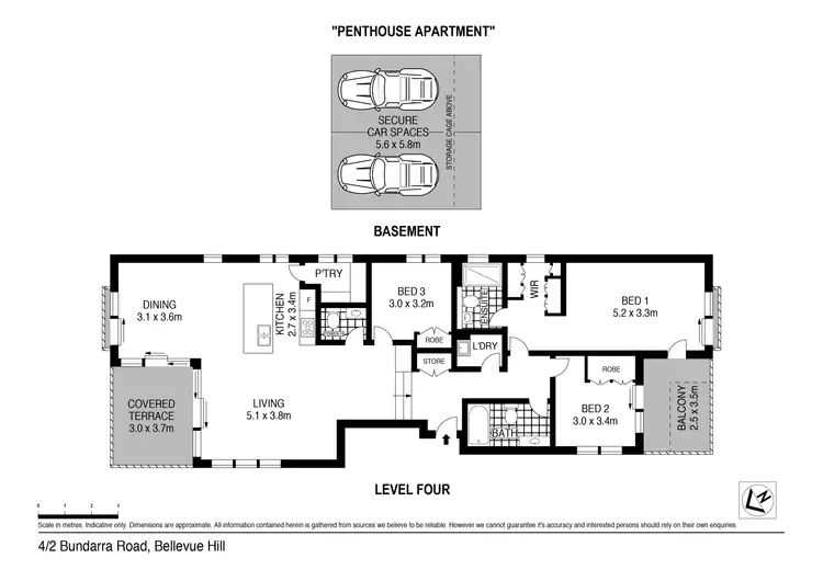 Floorplan of Homely apartment listing, 4/2 Bundarra Road, Bellevue Hill NSW 2023