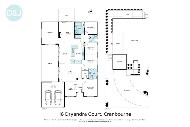 Floorplan of Homely house listing, 16 Dryandra Place, Cranbourne VIC 3977