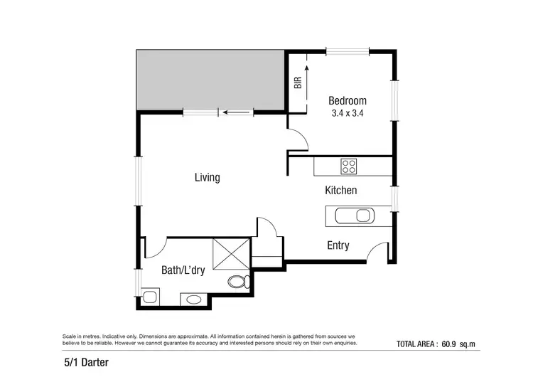 Floorplan of Homely unit listing, 5/1 Darter Street, Oonoonba QLD 4811