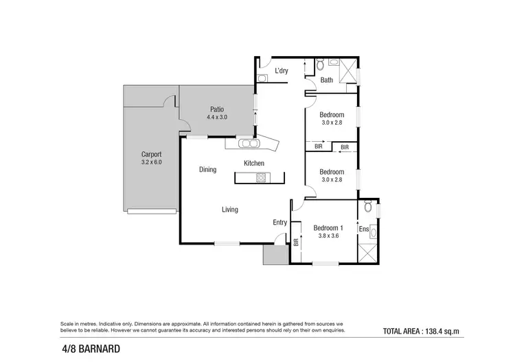 Floorplan of Homely unit listing, 4/8 Barnard Street, Aitkenvale QLD 4814