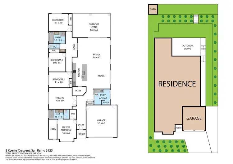 Floorplan of Homely house listing, 3 Kyema Crescent, San Remo VIC 3925