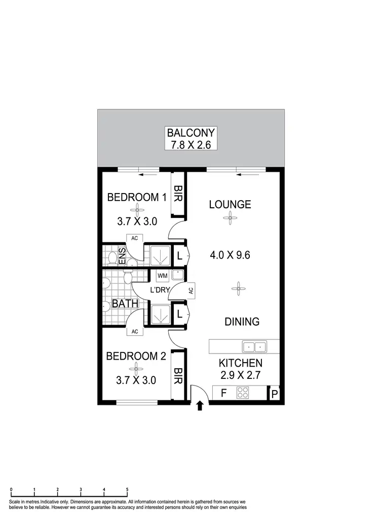 Floorplan of Homely apartment listing, 1505/31 Woods Street, Darwin City NT 800