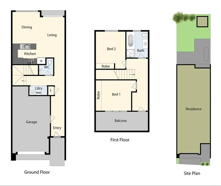Floorplan of Homely townhouse listing, 7/14-15 Hazelmere Avenue, Cranbourne West VIC 3977
